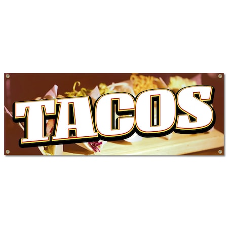 Signmission Tacos, 18 Inch, Banner B-30426