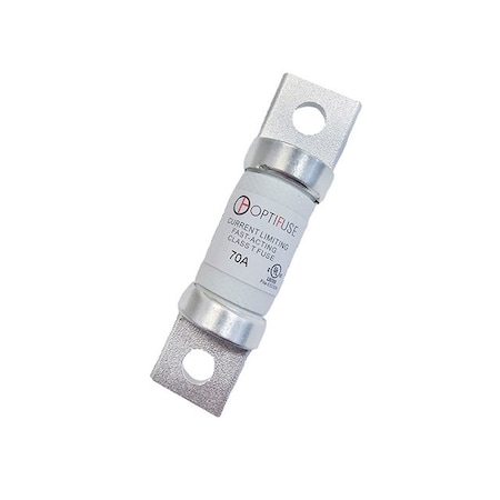 Optifuse UL Class Fuse, T Class, F6T Series, Fast-Acting, 70A, 600V AC F6T-70A
