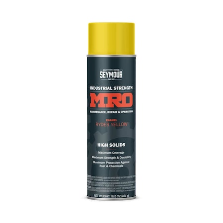 Seymour Of Sycamore MRO Industrial Spray Paint, Ryder Yellow 620-1446