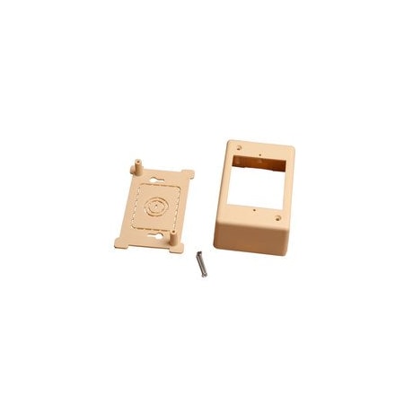 Cable Wholesale Single Gang Surface Mount Box for Raceways, low voltage, Ivory 31R5-100IV