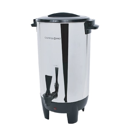 Coffee Pro Percolating Urn Stainless Steel Single Wall 30 Cup 2cs Each, 2PK CP30