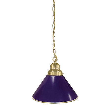 Holland Bar Stool Co Purple Pendant Light, Brass Fixture BL1BRPurp