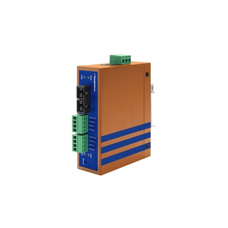 Henrich 100M Fiber to 2-port CAN Bus Converter CTCS-006