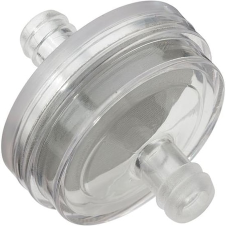 Helix Racing Products Fuel Filter, 5/16In 8mm Lrg Disk Shape, Clear W/ Ss Mesh Screen 118-9015