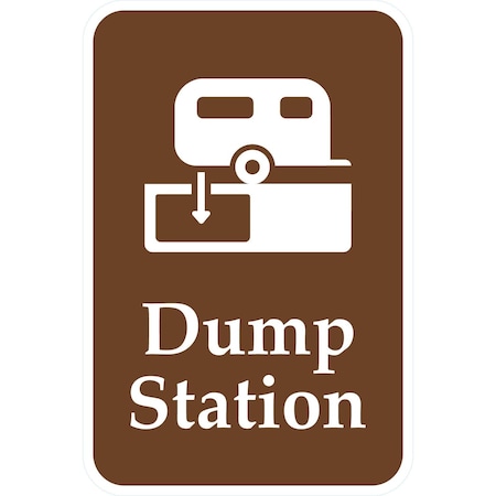 Lyle Dump Station (with Graphic), 12x18, Engineer Grade, Brown G-3219-EG_12x18