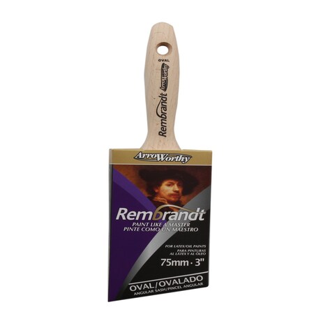 Arroworthy Rembrandt 3 in. Semi-Oval Paint Brush 6426 0300