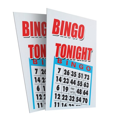 Signmission Bingo Tonight, Plastic Signs Only 24 Inch x 36 Inch, Corrugated Plastic, 2PK CSB-2436-2PACK-Bingo Tonight