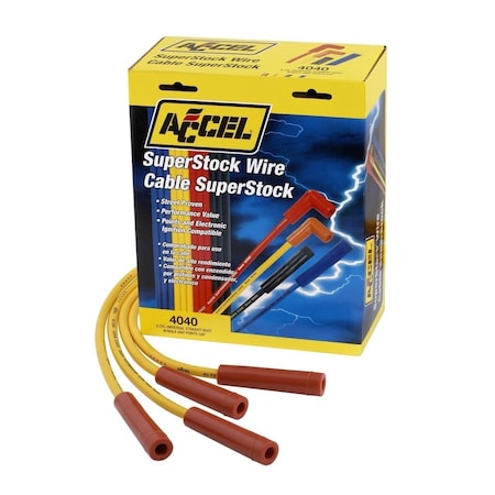 Accel 8mm Super Stock Suppression Spark Plug Wire Set A35-4040