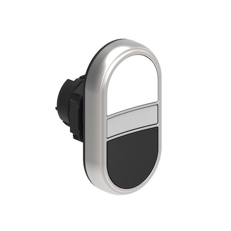 Lovato White/Black Double-Touch Actua W/ Symbol LPCBL7114