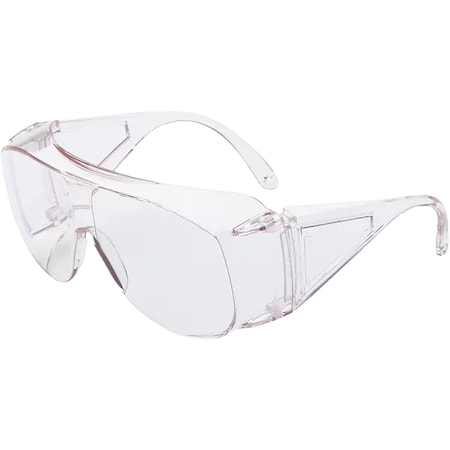 Uvex Otg Rimless Safety Glasses with Black Temple, Clear Lens Uncoated S301CS