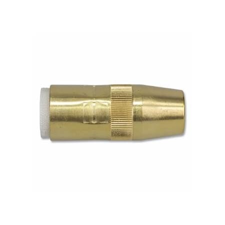 Best Welds Centerfire, Style MIG Gun Nozzle, 5/8 in Bore, 1/4 in Recess, Brass, 2PK 900-N-5814B