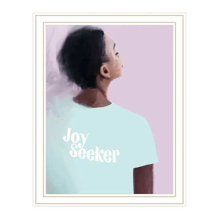Homeroots Joy Seeker Look for the Good White Framed Print Wall Art 529980