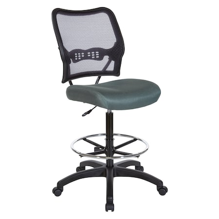Space Seating 13 Series Deluxe AirGrid Back Drafting Chair, Grey 13-37N20D-2M