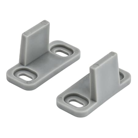 National Mfg Aluminum Double Floor Door Guide, Gray 232041