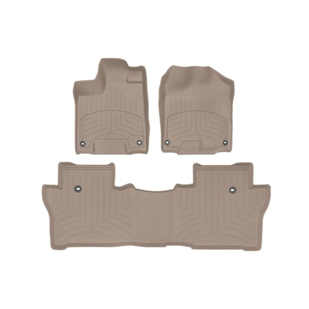 Weathertech Tan, Front and Rear FloorLiner HP 45839-1-2IM