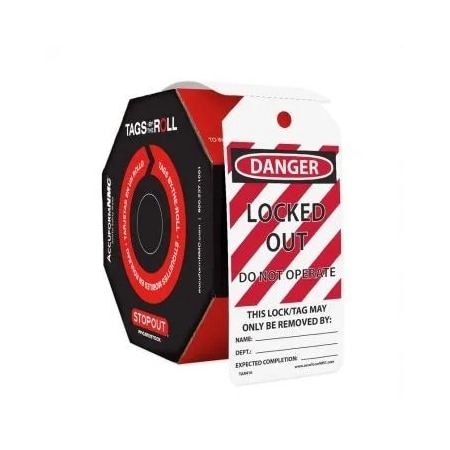Accuform Danger Tag, Cardstock, Rectangle, 250 PK TAR426