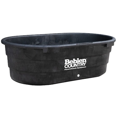 Behlen Country 52123005IFA Stock Tank, 300 gal Capacity, Foam/Rigid Poly, Black 52123005