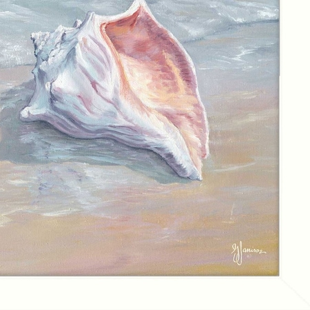 Homeroots Whelk White Framed Print Wall Art 407356