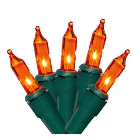Hometown Holidays Light Set, 100Lamp, Incandescent Lamp, Amber Lamp, 21 ft L 2980-06/U13Y072U