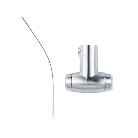 Geo 5' Curved Shower Rod with Flange Polished Chrome Finish GBA-SRC5F-PC