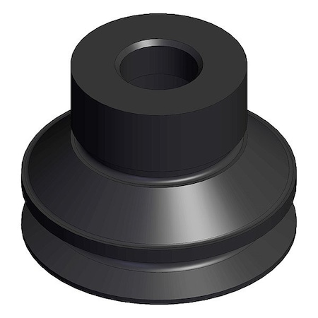 Smc Pad Unit, Black, Bellows Pad ZP3-13BS
