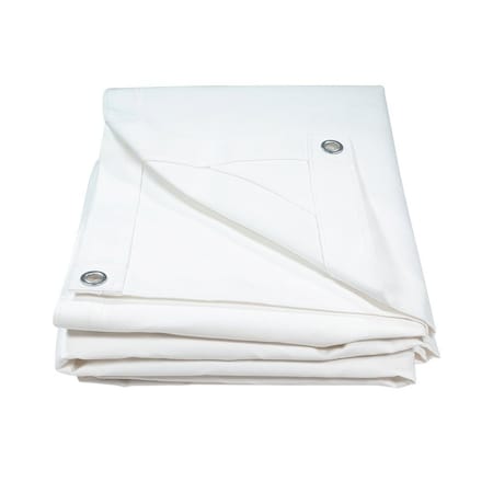 Mytee Products 10ft x 12ft Canvas Tarp - White CT10-12-W