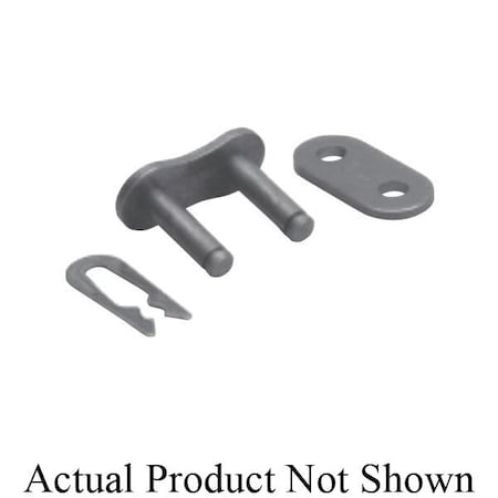 Senqcia 60-2SSCL Double Strand Spg Clip Connecting Link, 60-2SS chain, .75P, 1.96 OAW, .234 Pin, 304SS S-60-2SSCL