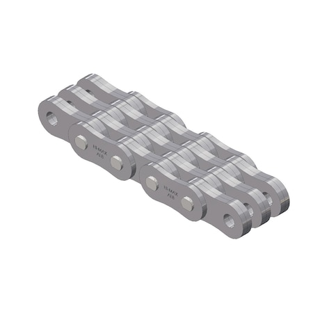 Senqcia Hi-Max Riveted Light Duty Leaf chain, 50 ft OAL, 1 in Pitch, Carbon Steel AL866HMR50