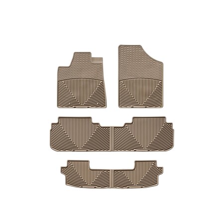 Weathertech Tan, Front, Rear, and Rear All Weather Floor Mats WTCT120121122