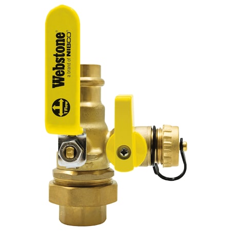 Nibco 1 Ips Lead Free Union Ball Drain H-40434W