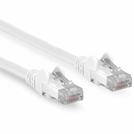 Rocstor 2 FT CAT6 ETHERNET CABLE - SNAGLESS -WHITE Y10C823-WT