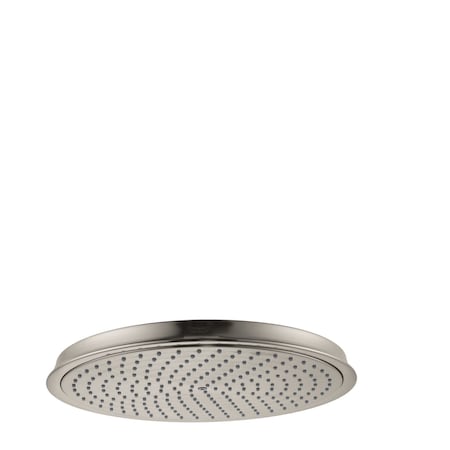 Hansgrohe Raindance Classic Showerhead 300 1-Jet, 2.5 GPM in Brushed Nickel 28428821