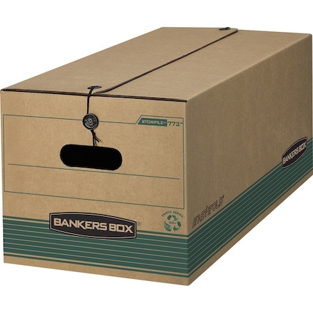Fellowes Storage Case, 15.3in W, 24.1in D, 10.8in H, String/Button Tie Closure, Green 00774