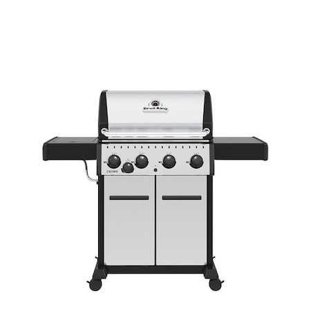 Broil King Crown S 440 Series Gas Grill, 40, 000 Btu, Liquid Propane, 4-Burner 865364