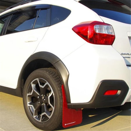 Rally Armor MF26-UR-RD-WH Red Mud Flap with White Logo for 13 Plus Subaru XV Crosstrek MF26-UR-RD/WH