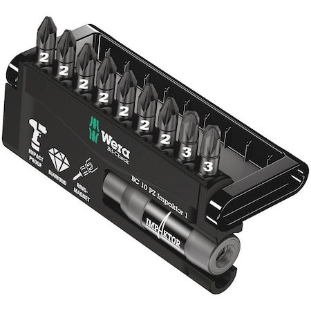 Wera Bit-Check 10 PZ Impaktor 1, 10 pieces 5057684001