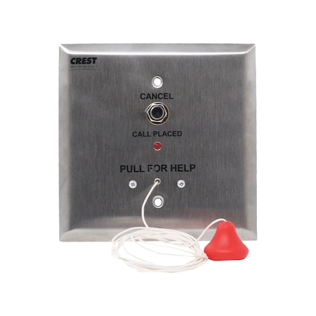 Crest Healthcare Pull Cord Station, White, 2-Gang R4KPC10C