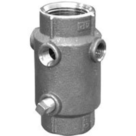 Simmons Check Valve, 1-1/4 in, FPT, 400 psi Pressure, Silicone Bronze Body 602SB