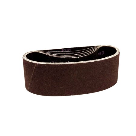 Combat Abrasives 6in x 59in Aluminum Oxide Cloth Backed Sanding Belts, 6PK XCB6X59AOX