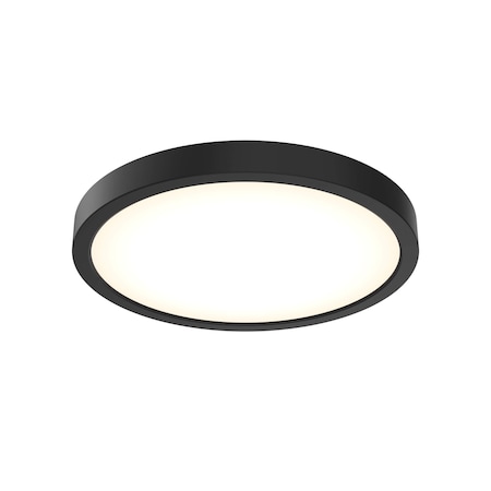 Dals Lighting Delta 10'' Square Indoor/Outdoor LED Flush Mount 120/277/347V, Black CFLEDR10-CC-V-BK