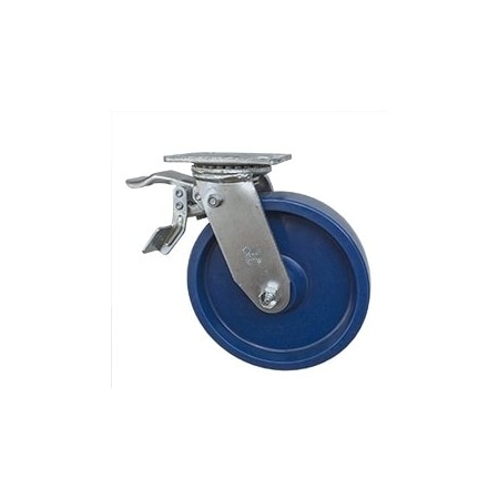 Service Caster 8 Inch Solid Polyurethane Caster with Ball Bearing and Total Lock Brake SCC SCC-TTL30S820-SPUB