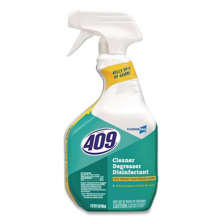 Formula 409 Cleaner/Degreaser Disinfectant, 32 Oz Trigger Spray Bottle, Liquid, Clear 35306