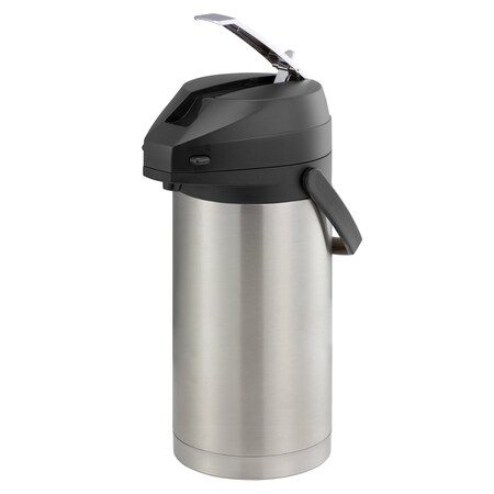 Service Ideas Color Me SVAC, Vacuum Insulated Airpot, Stainless Vacuum, 3.7 Liter, Brushed CTAL37BL