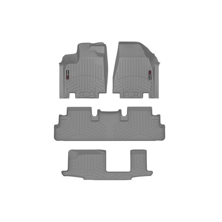 Weathertech Grey, Front, rear, and rear Floorliners 461698-1-2-4