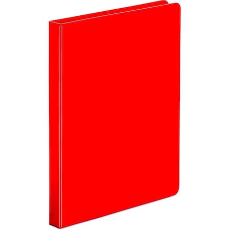 Universal Suede Finish Vinyl Round Ring Binder, 1/2" Capacity, Red UNV30403***