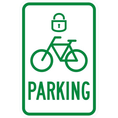 Lyle Parking (W/Sym), 12x18, High Intensity Prismatic, White G-4409-HI_12x18