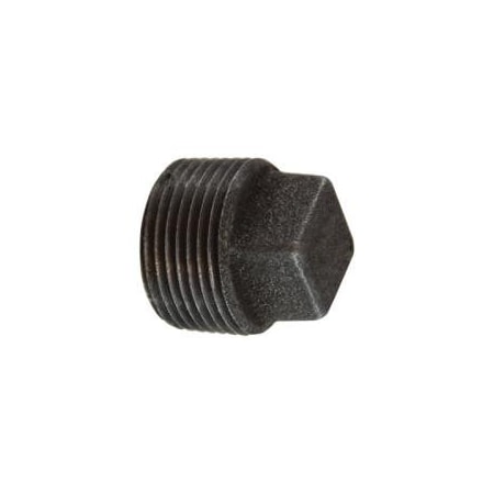 Midland Industries PLUG H SQ CORED 2-1/2IN MPT IRON BK 65659