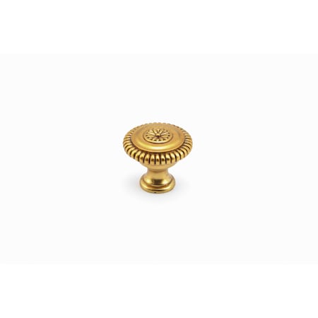 Schaub 1-1/4in Beaded Sonata Cabinet Knob Paris Brass Finish 968M-PAR