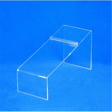 Dwellingdesigns 4 in. Acrylic Angled Shoe Display - Heel Stopper DW1104943