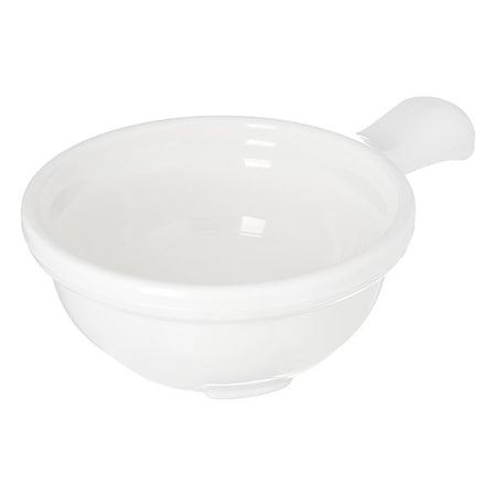 Carlisle Foodservice Handled Soup Bowl, 12 oz., SAN/Polycarbonate White PK24 7420GR02